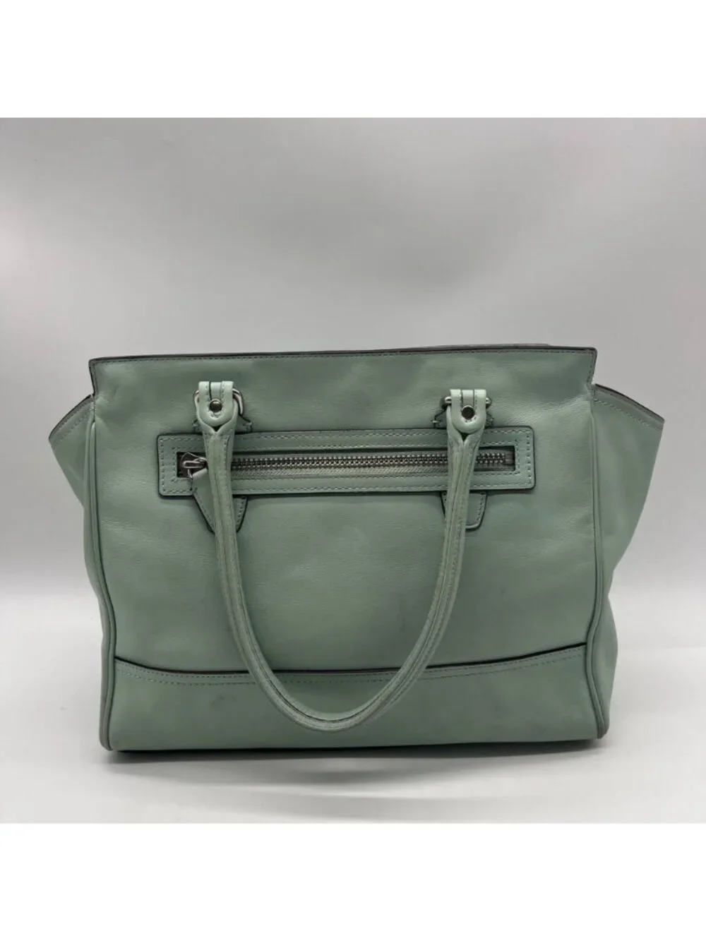 Coach Mint Legacy Candace Carryall Leather Satchel Bag 24201